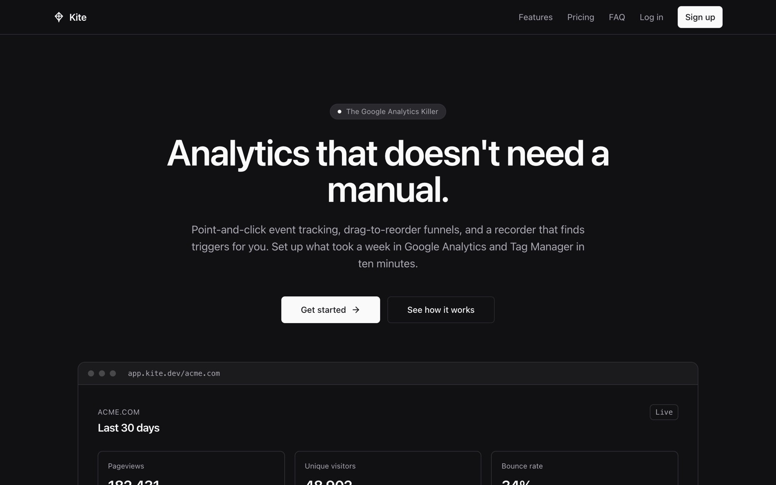 Kite Analytics — screenshot