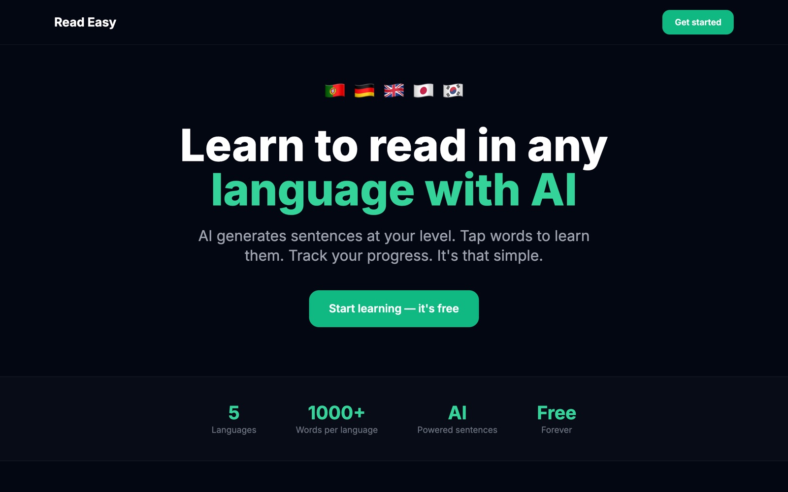 ReadEasy — screenshot